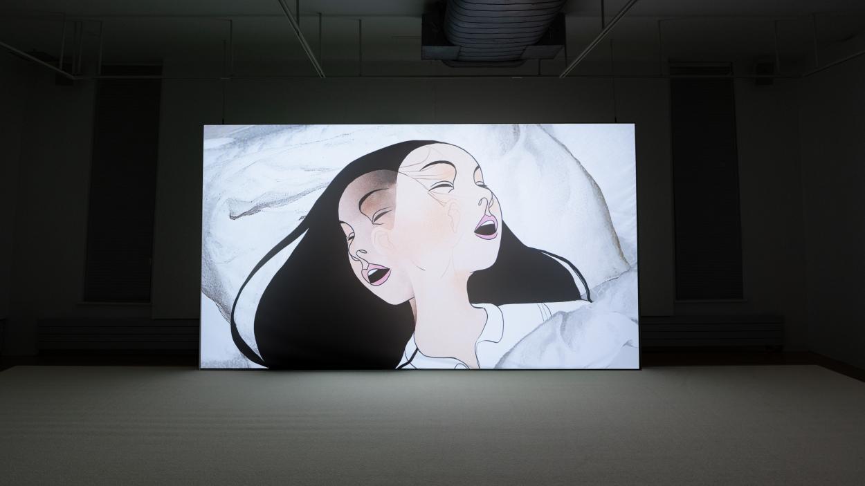 A still from Rachel Rose's Lake Valley